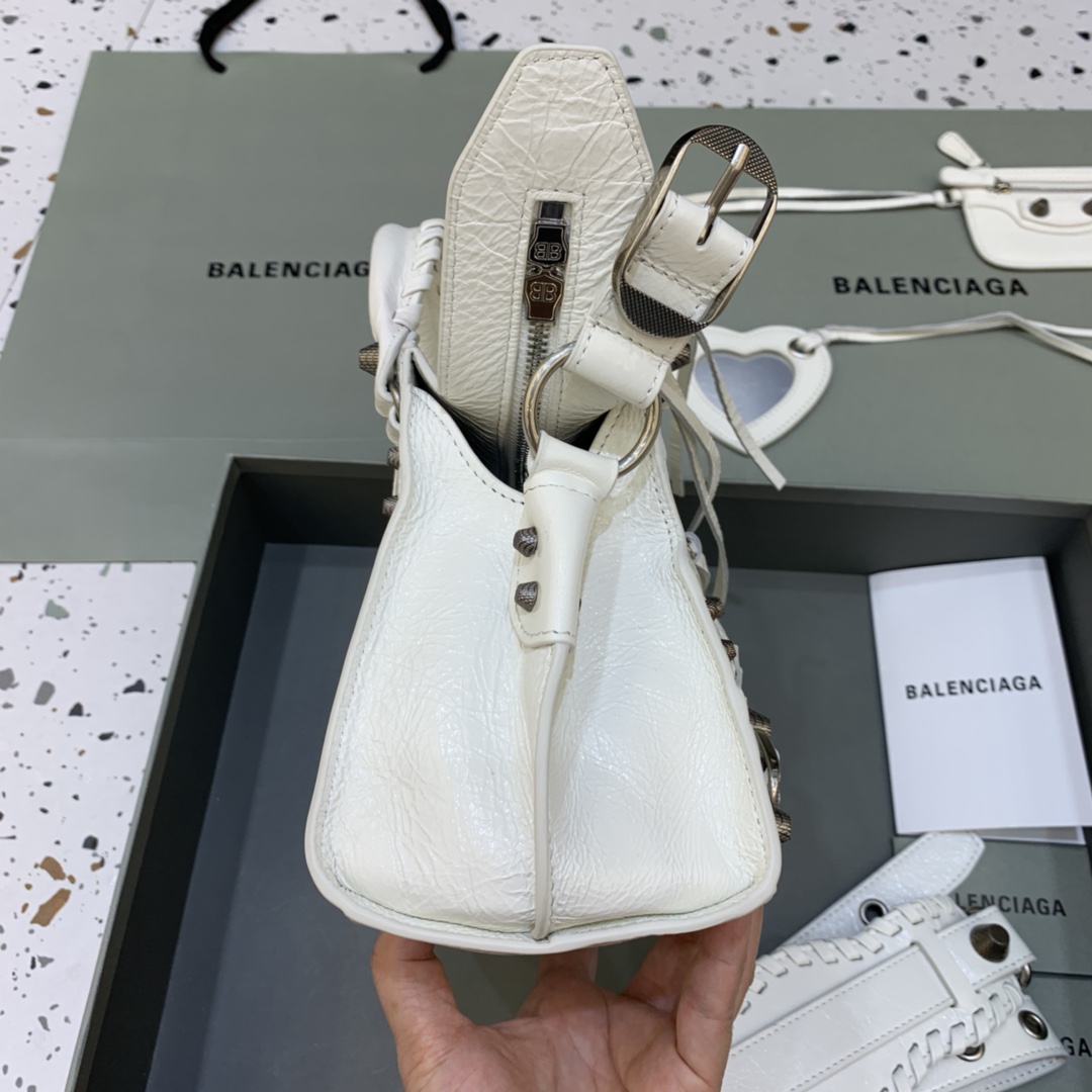 Balenciaga Neo Cagole XS Handbag Shoulder Bag White